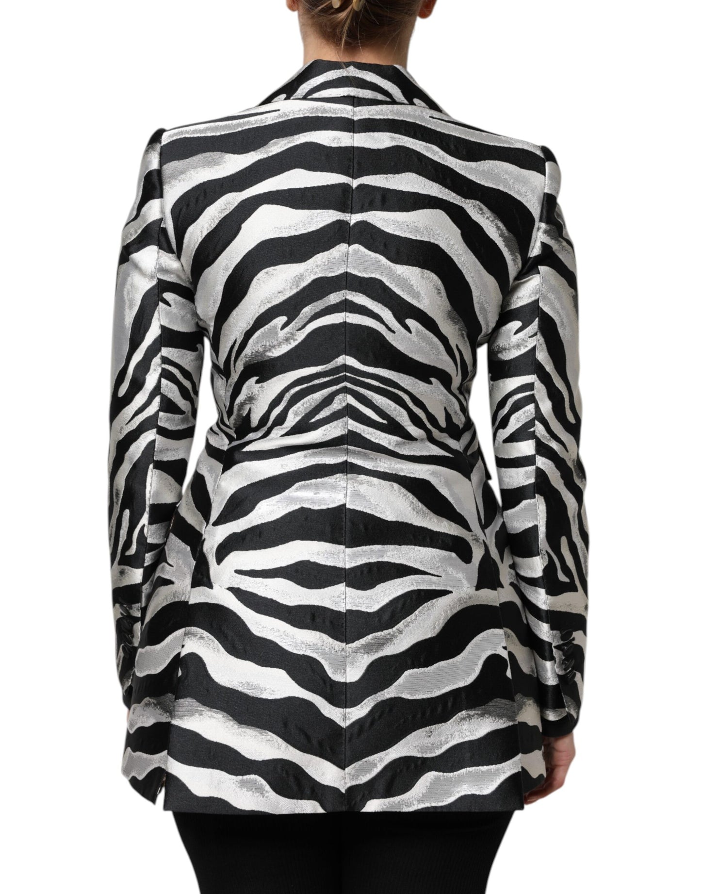 Chaqueta Blazer Dolce & Gabbana de poliéster blanco y negro para mujer