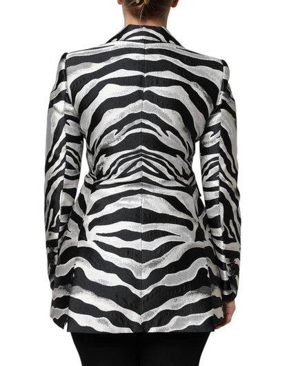 Chaqueta Blazer Dolce & Gabbana de poliéster blanco y negro para mujer