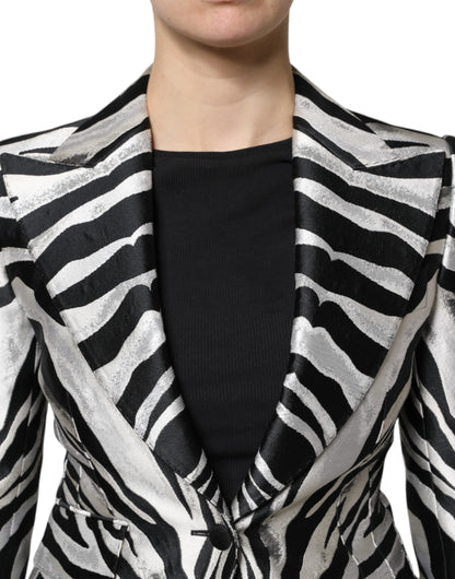 Chaqueta Blazer Dolce & Gabbana de poliéster blanco y negro para mujer