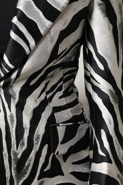 Chaqueta Blazer Dolce & Gabbana de poliéster blanco y negro para mujer