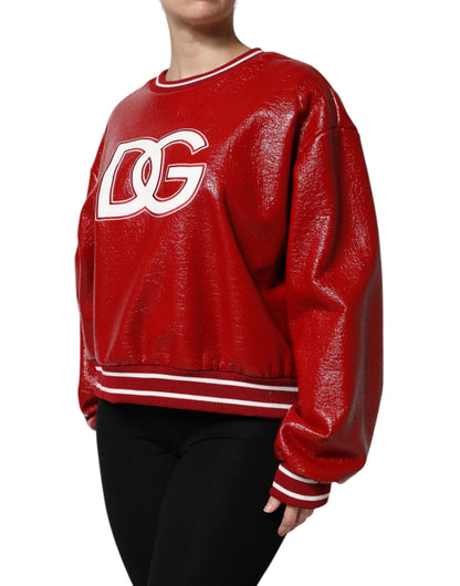 Jersey Dolce & Gabbana de Lana Roja con Logotipo DG Bordado