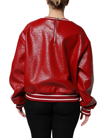Jersey Dolce & Gabbana de Lana Roja con Logotipo DG Bordado