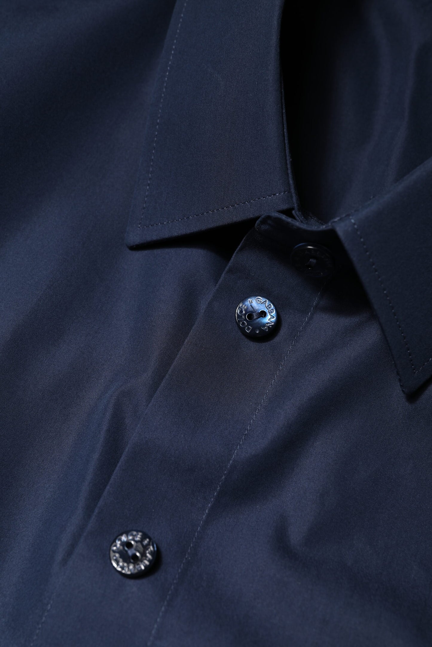 Haut Dolce & Gabbana en coton bleu à manches courtes boutonné