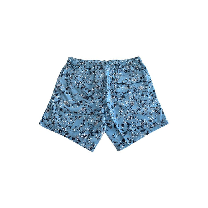 Trussardi Beachwear Light Blue Polyester Men Swim Trunk