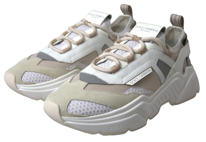 Zapatillas Dolce & Gabbana Piel Blanca Beige Deportivas DAYMASTER