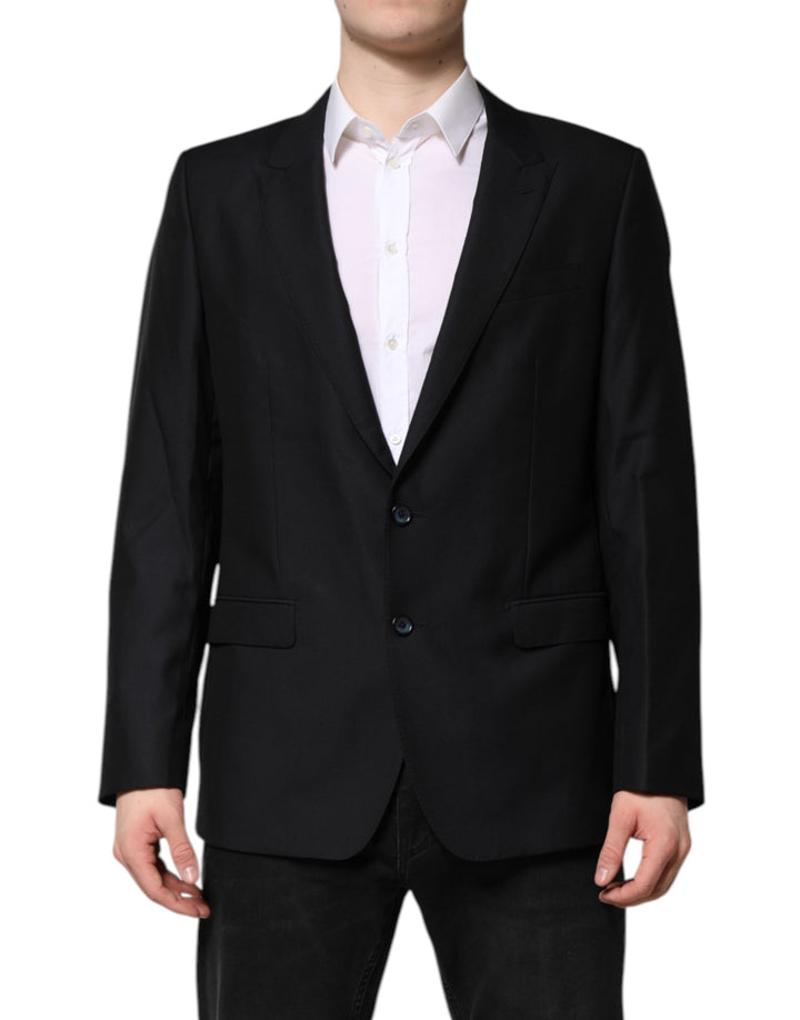 Abrigo tipo blazer de lana Martini de Dolce & Gabbana en azul oscuro