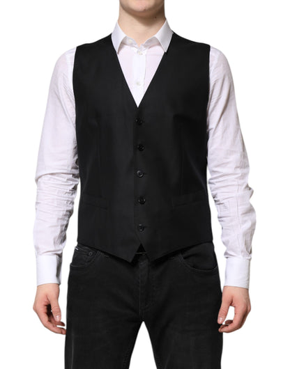 Costume 2 pièces noir Dolce & Gabbana avec veste croisée
