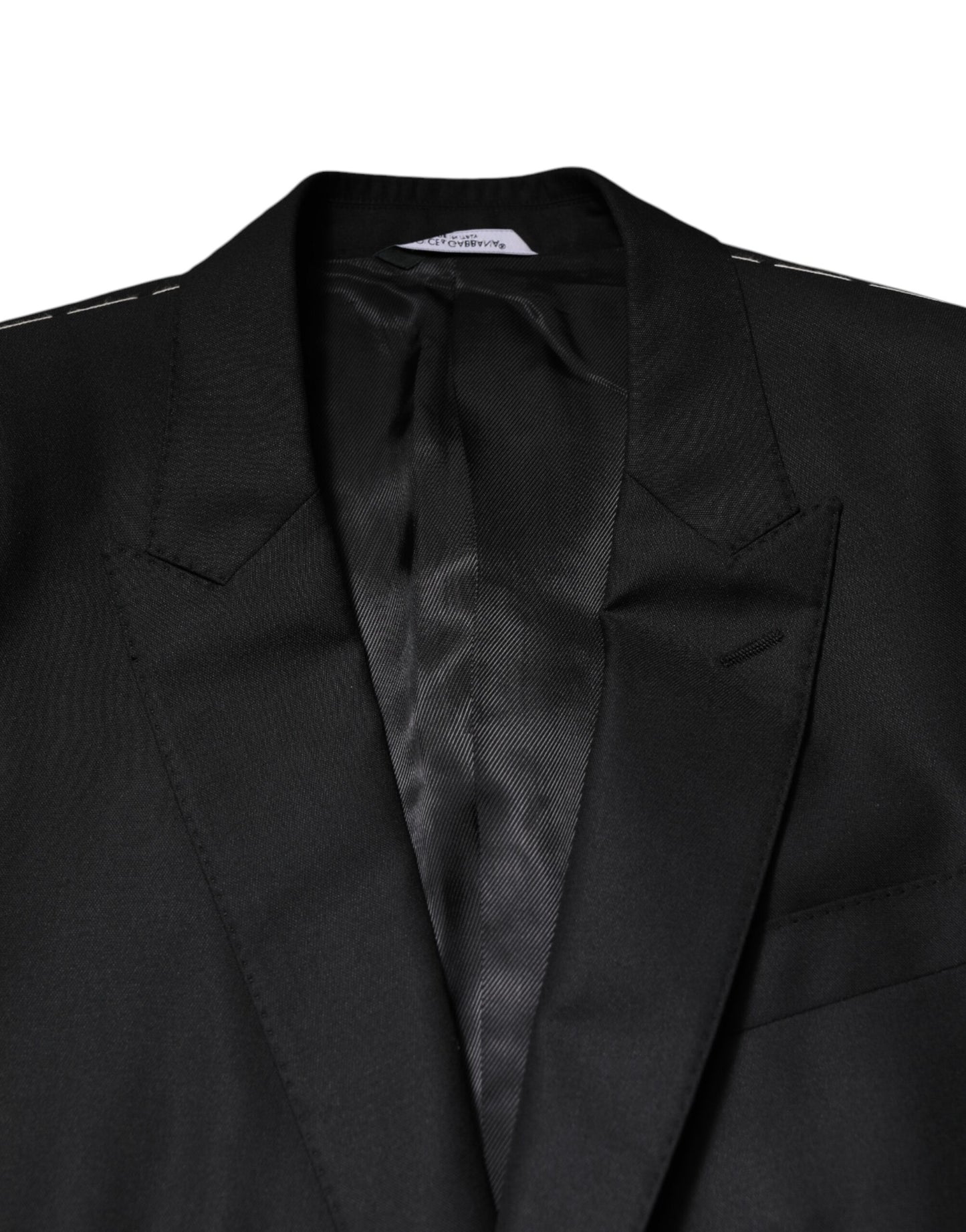 Costume 2 pièces noir Dolce & Gabbana avec veste croisée