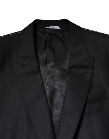 Costume 2 pièces noir Dolce & Gabbana avec veste croisée