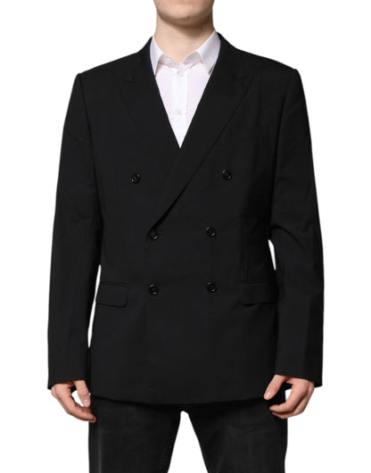 Chaqueta de Traje Cruzada MARTINI Negra Dolce & Gabbana