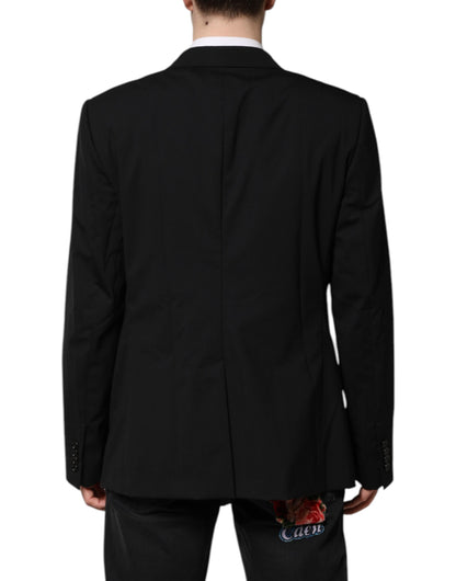 Chaqueta de Traje Cruzada MARTINI Negra Dolce & Gabbana