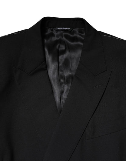 Chaqueta de Traje Cruzada MARTINI Negra Dolce & Gabbana