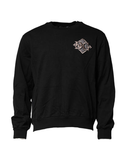 Sudadera Dolce & Gabbana Negra con Logotipo Bordado