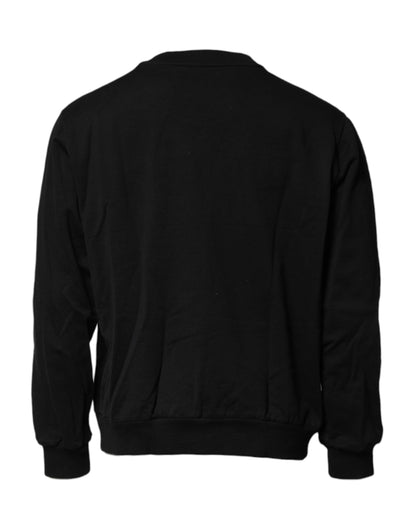 Sudadera Dolce & Gabbana Negra con Logotipo Bordado