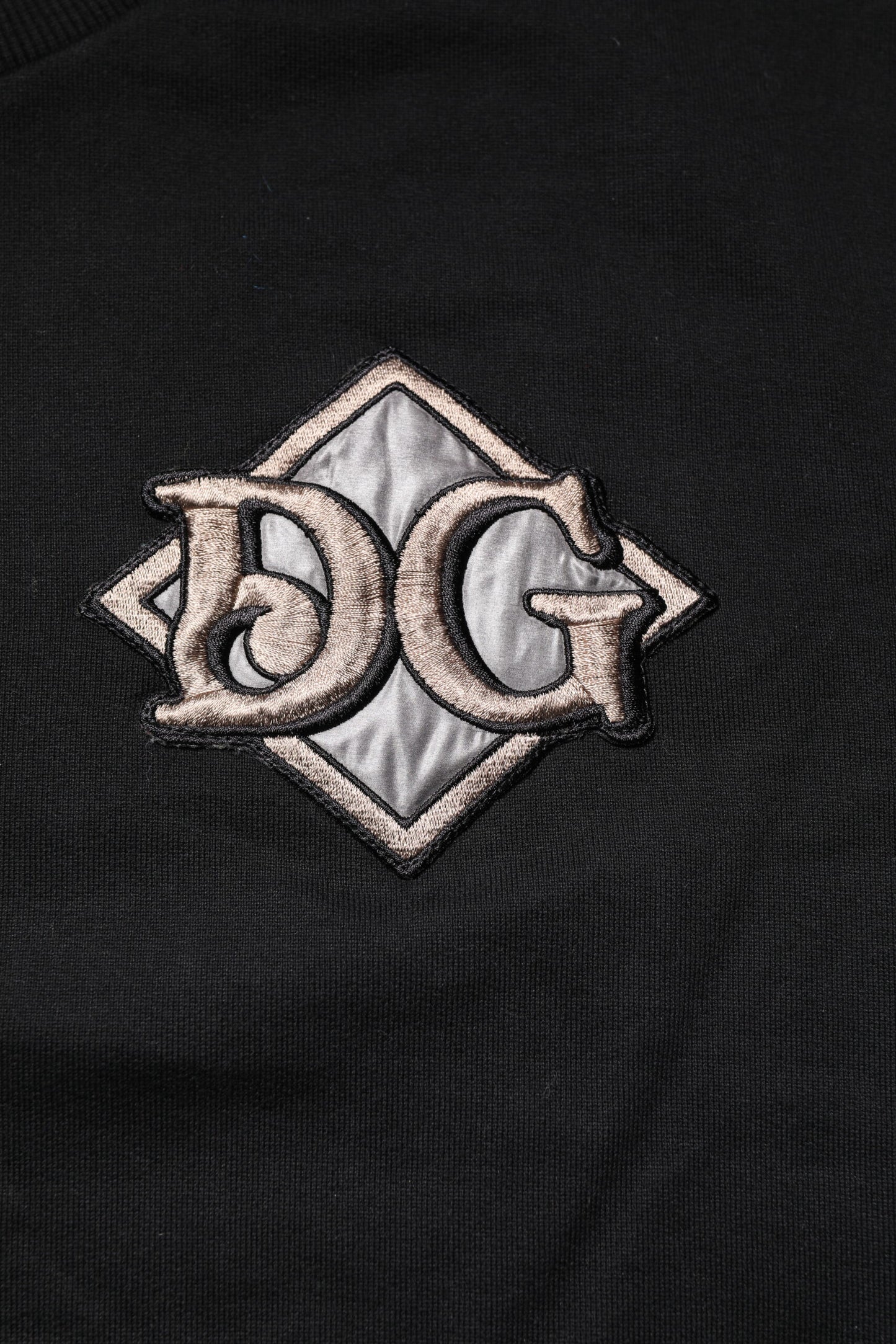 Sudadera Dolce & Gabbana Negra con Logotipo Bordado