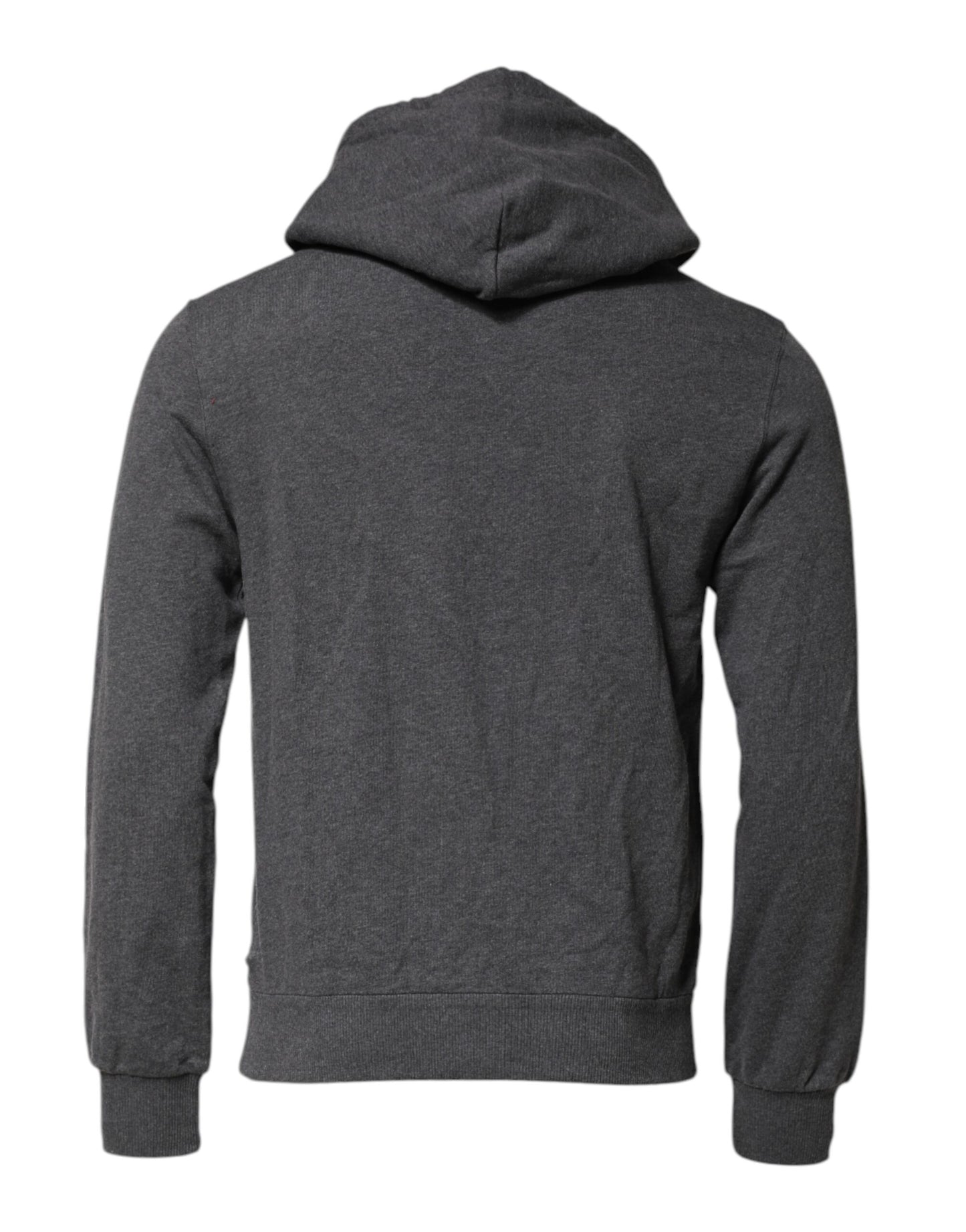 Sudadera con capucha y parche del logo gris de Dolce & Gabbana