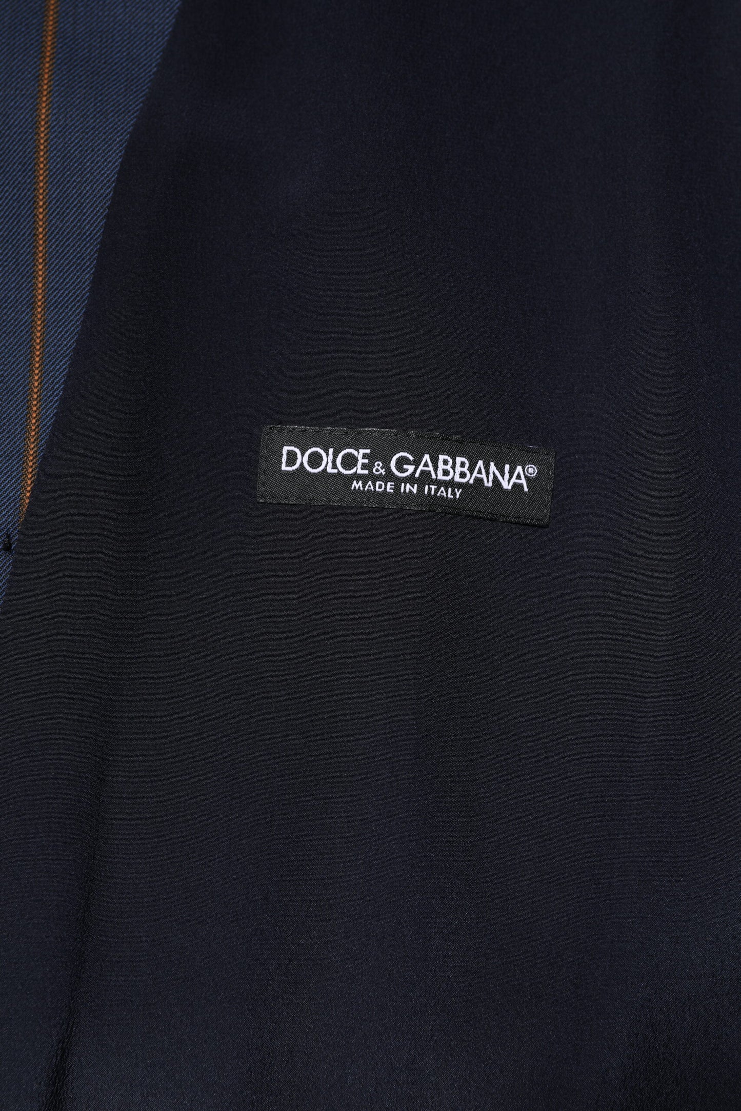 Dolce & Gabbana Blue Stripes Wool Formal Men Waistcoat Vest