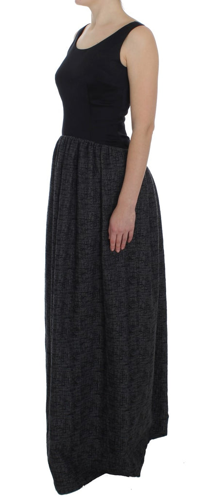 Robe Fourreau Longue Dolce & Gabbana Noir Gris
