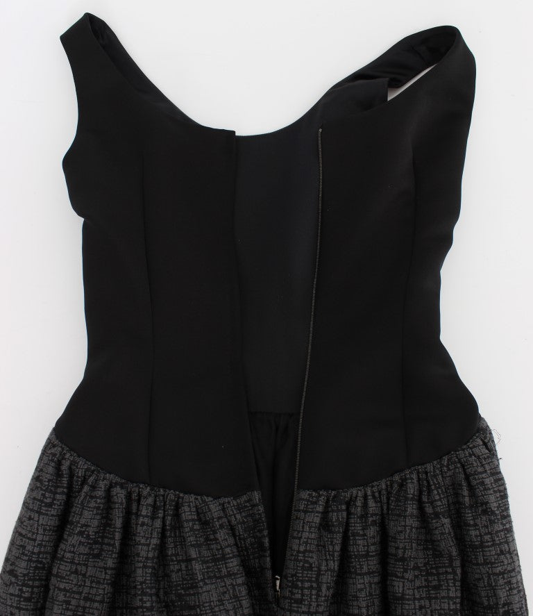 Robe Fourreau Longue Dolce & Gabbana Noir Gris