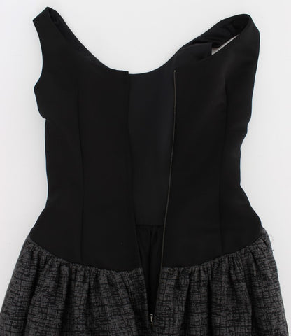 Robe Fourreau Longue Dolce & Gabbana Noir Gris
