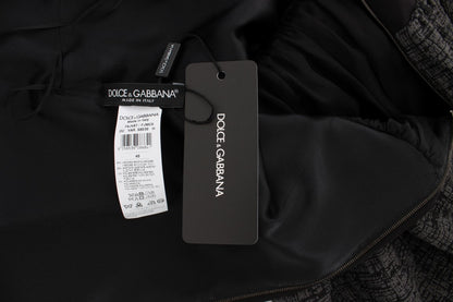 Robe Fourreau Longue Dolce & Gabbana Noir Gris