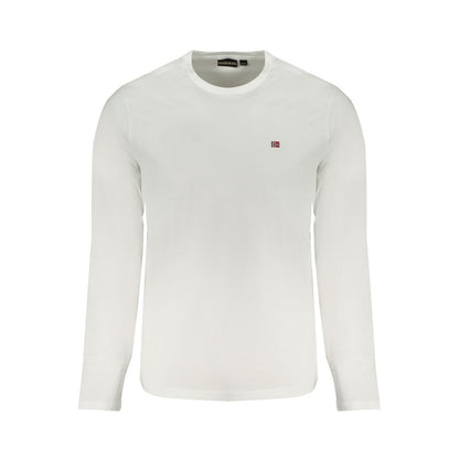 Napapijri White Cotton Men T-Shirt
