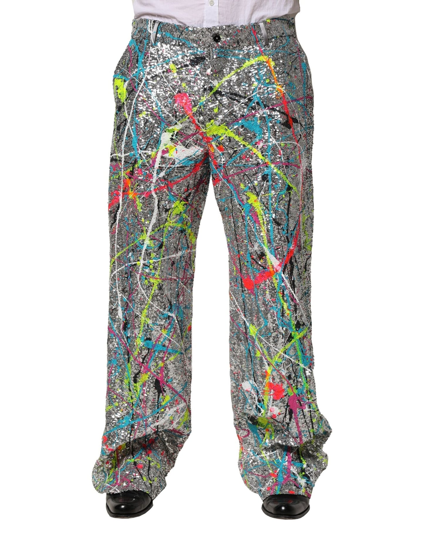 Pantalon Dolce & Gabbana multicolore orné de sequins