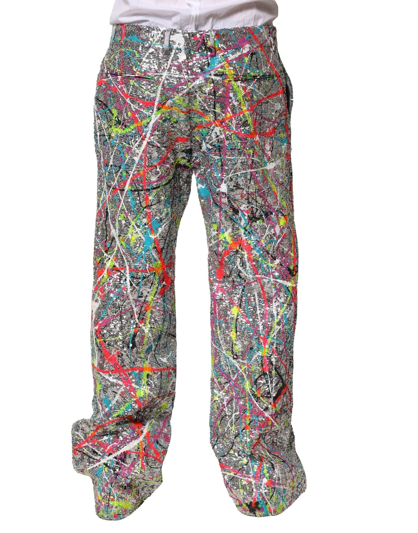 Pantalon Dolce & Gabbana multicolore orné de sequins