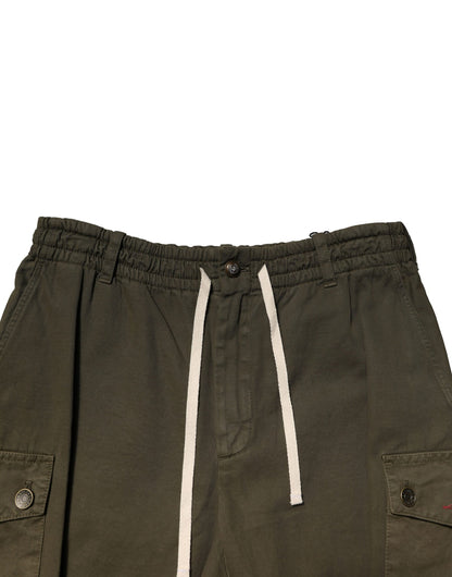 Pantalones cargo Dolce & Gabbana de algodón marrón con cordón