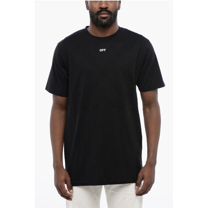 T-shirt Off-White en coton noir à col rond ARROW