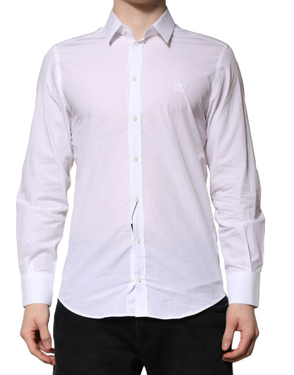 Chemise Habillée Homme Dolce & Gabbana Blanche Manches Longues MARTINI