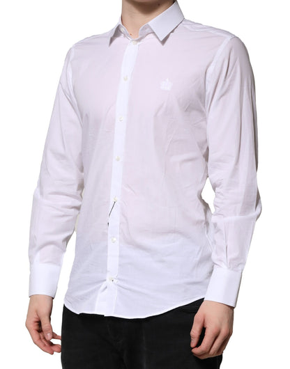 Chemise Habillée Homme Dolce & Gabbana Blanche Manches Longues MARTINI
