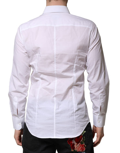 Chemise Habillée Homme Dolce & Gabbana Blanche Manches Longues MARTINI