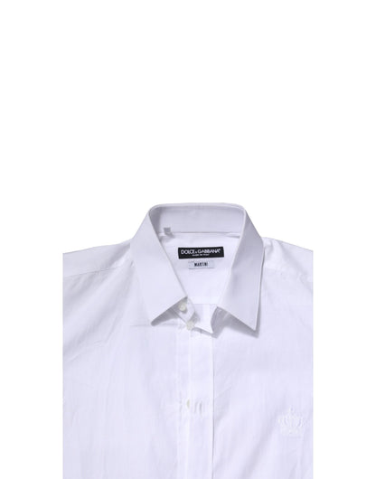 Chemise Habillée Homme Dolce & Gabbana Blanche Manches Longues MARTINI