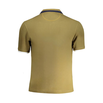 La Martina Verde Cotton Men Polo Shirt