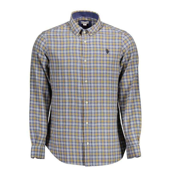 U.S. POLO ASSN. Blue Cotton Men's Shirt