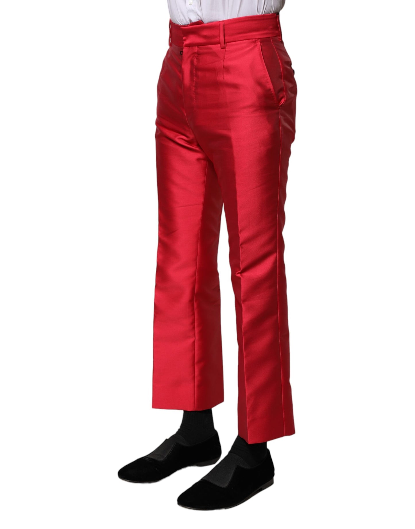 Pantalon Capri Rouge en Polyester Dolce & Gabbana