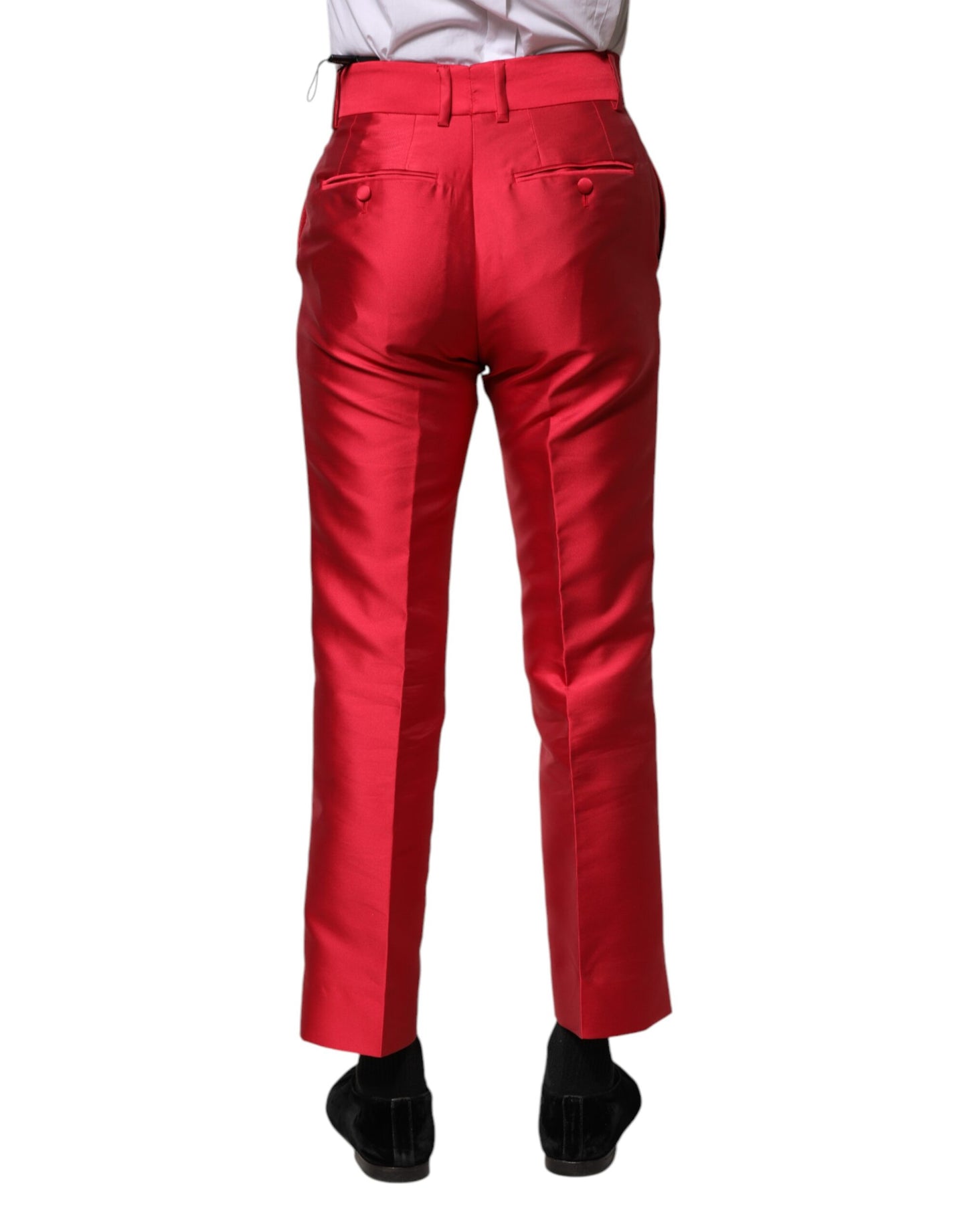 Pantalon Capri Rouge en Polyester Dolce & Gabbana