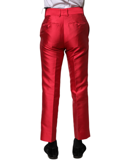 Pantalon Capri Rouge en Polyester Dolce & Gabbana