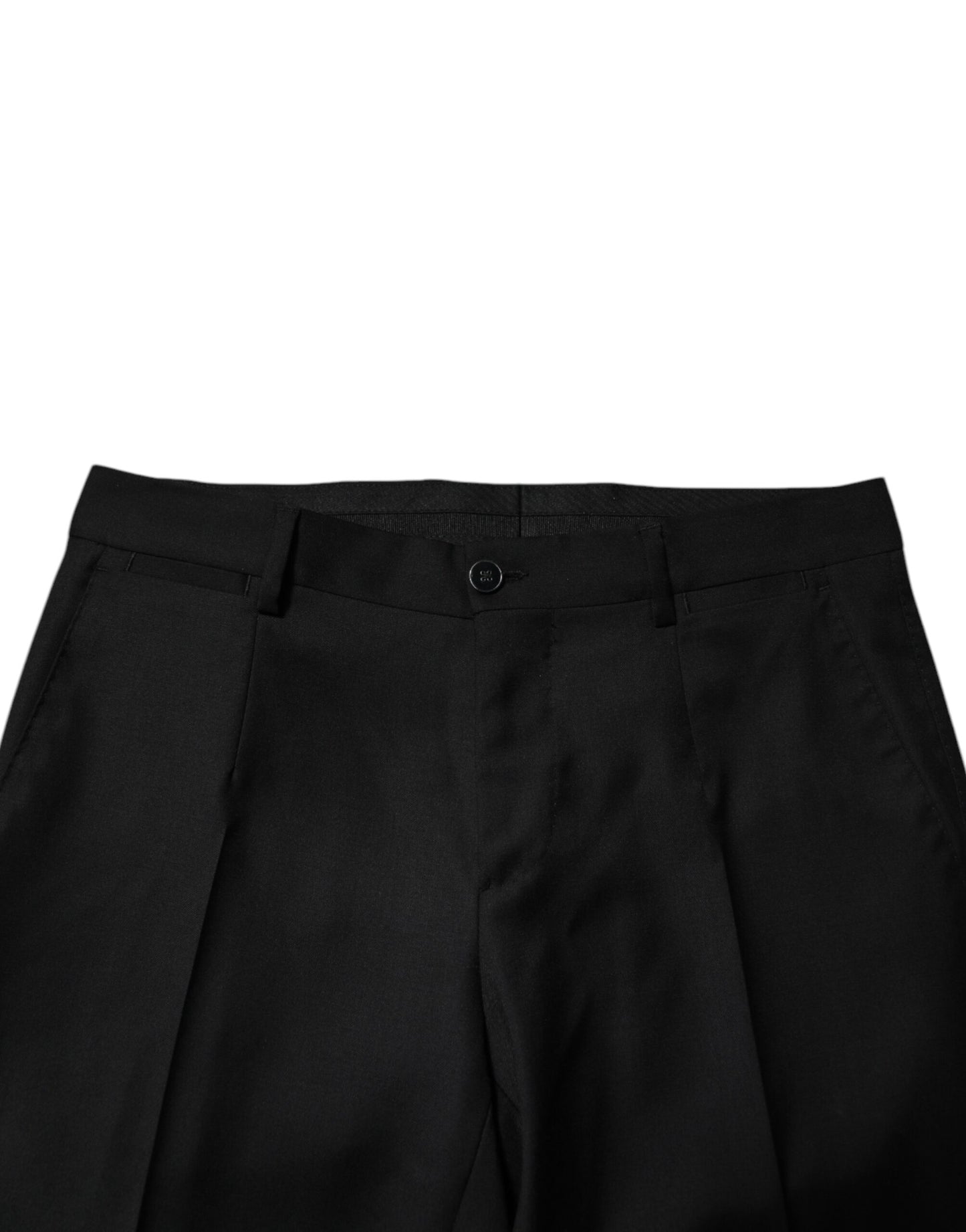 Pantalones de traje slim para hombre Dolce & Gabbana de lana negros
