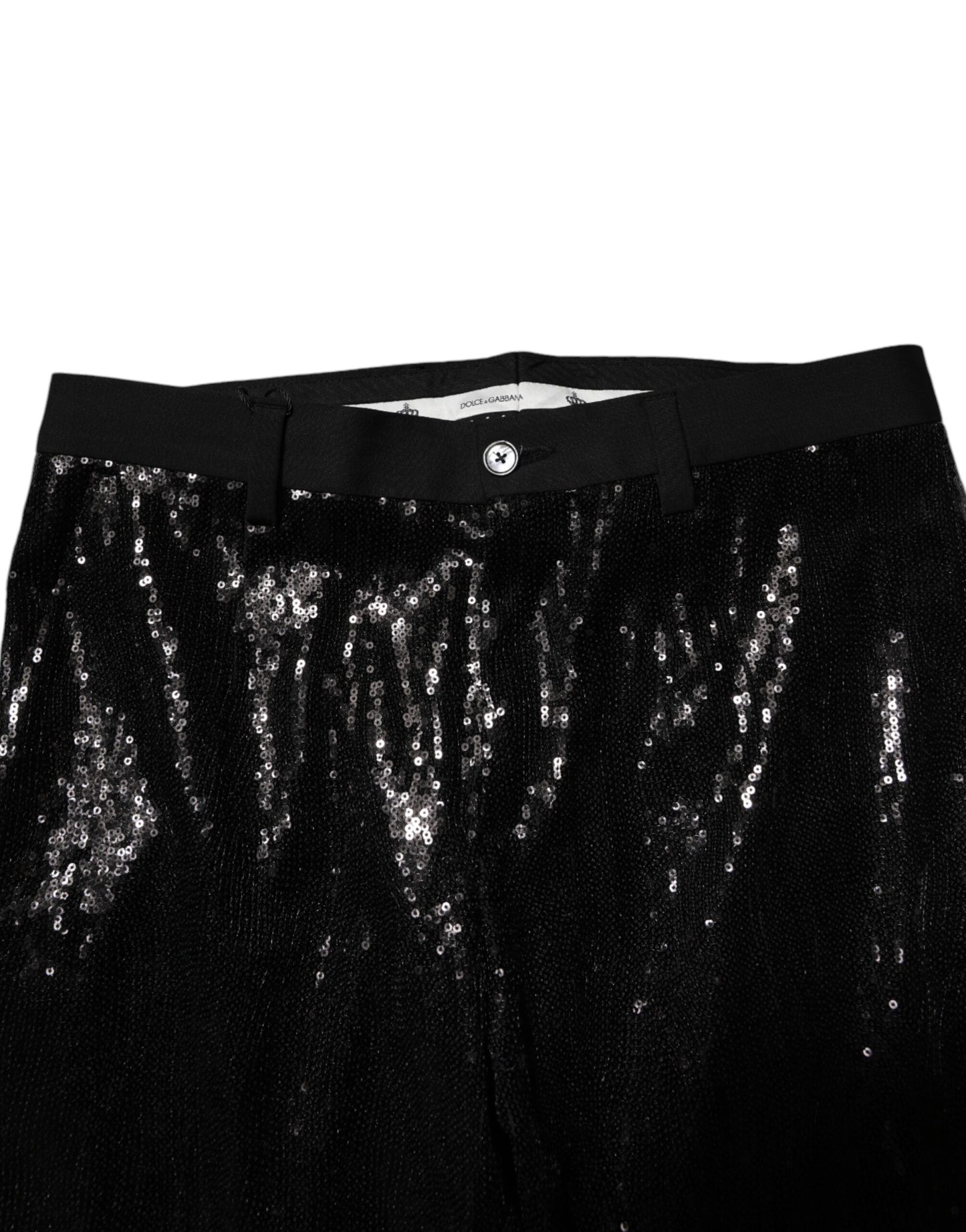 Pantalones negros con lentejuelas de Dolce & Gabbana