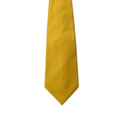 Cravate en soie jaune Dolce & Gabbana