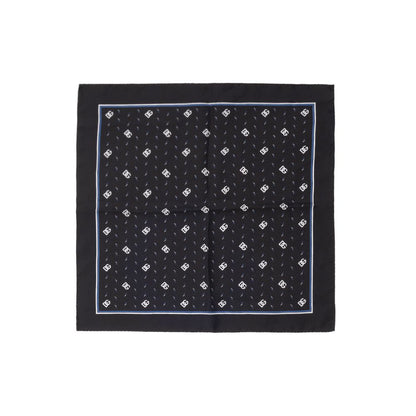 Pañuelo de bolsillo de seda negro Dolce & Gabbana