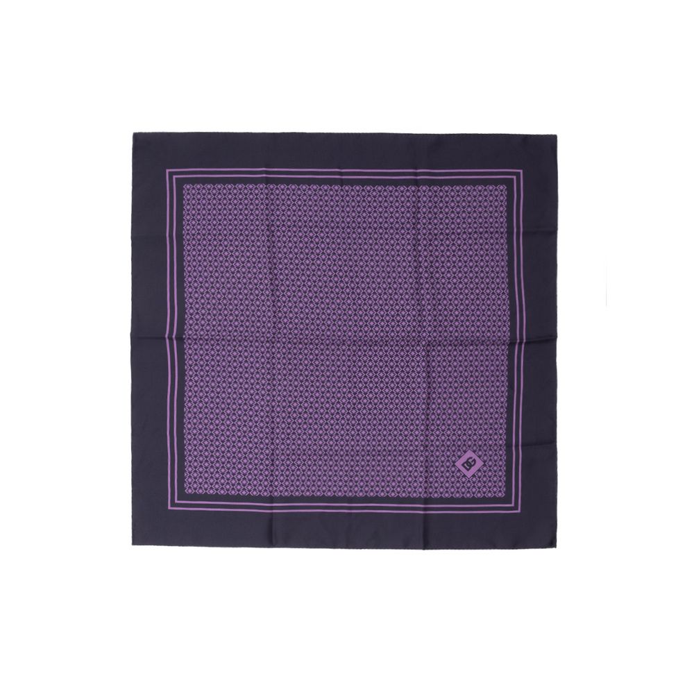 Pañuelo de bolsillo de seda morado Dolce & Gabbana