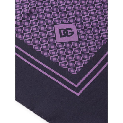 Pañuelo de bolsillo de seda morado Dolce & Gabbana