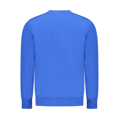 North Sails Blue Cotton Men Sweatshirt