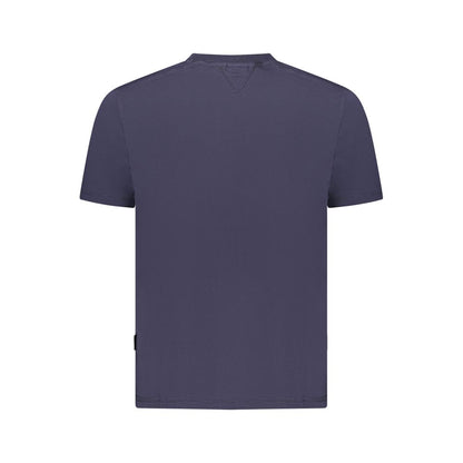 Napapijri Blue Organic Cotton Men T-Shirt