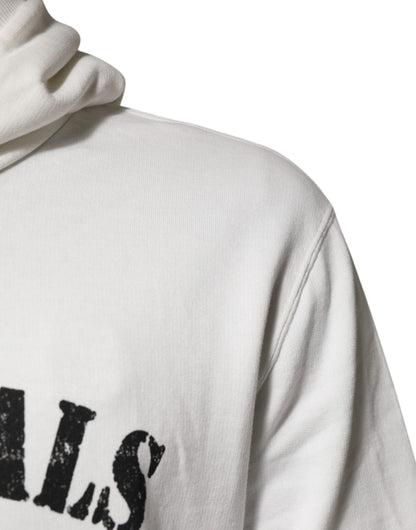 Sweat à capuche Dolce & Gabbana en coton blanc avec imprimé DG ROYAL