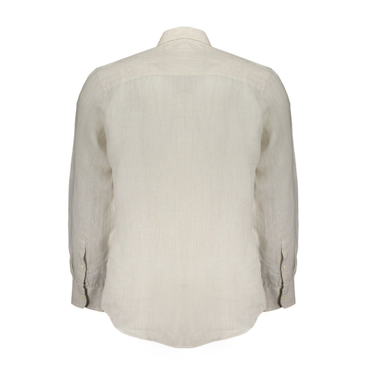 North Sails Beige Linen Men Shirt