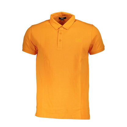 Cavalli Class Arancione Cotton Men Polo